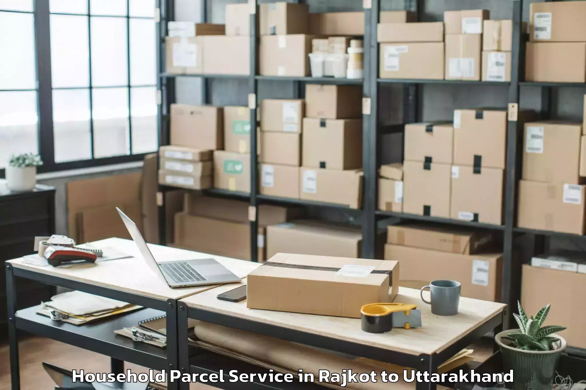 Reliable Rajkot to Kichha Household Parcel